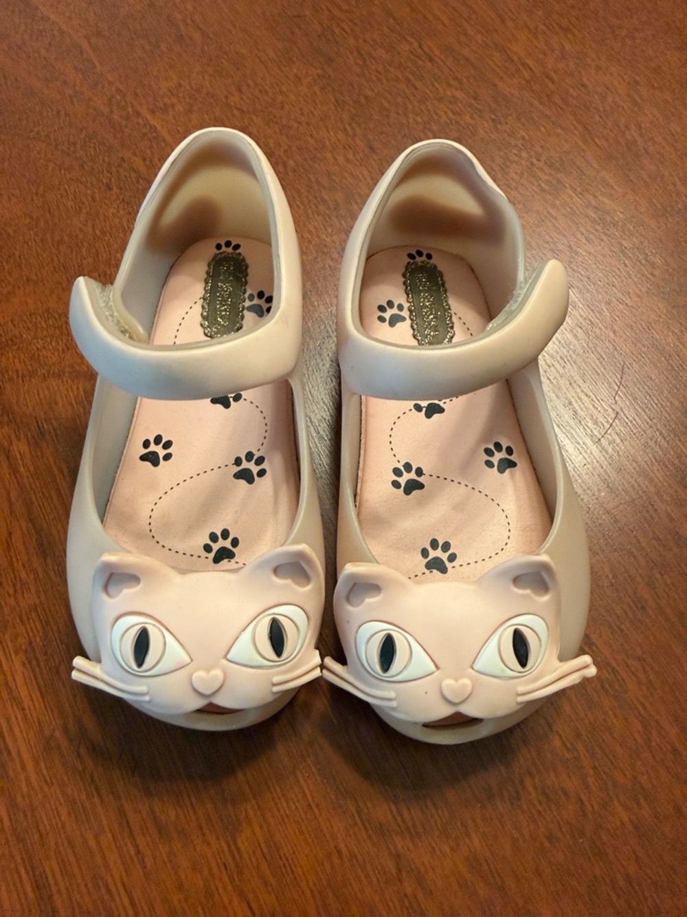 Mini Melissa Pale Pink UltraGirl Cat Mary Jane Flats